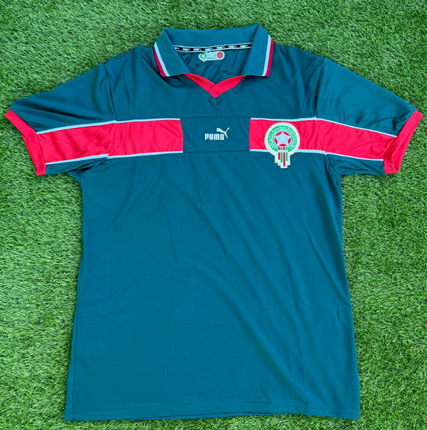 قميص المنتخب المغربي 1998 – كلاسيك أسود الأطلس